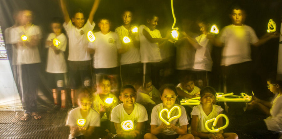 Lightpainting no ambiente escolar
